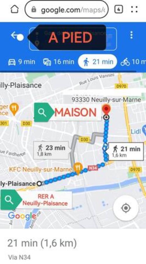 Chambre Dans Une Maison Partagee Neuilly-sur-Marne Buitenkant foto